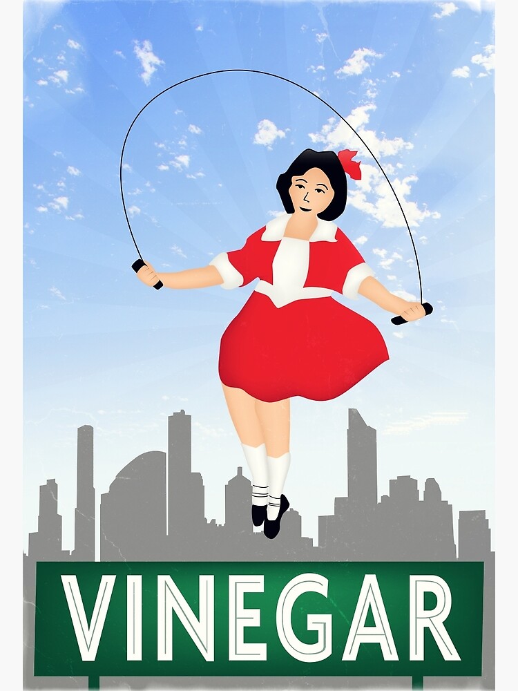"Skipping Girl Vinegar" Poster by melbournedesign Redbubble