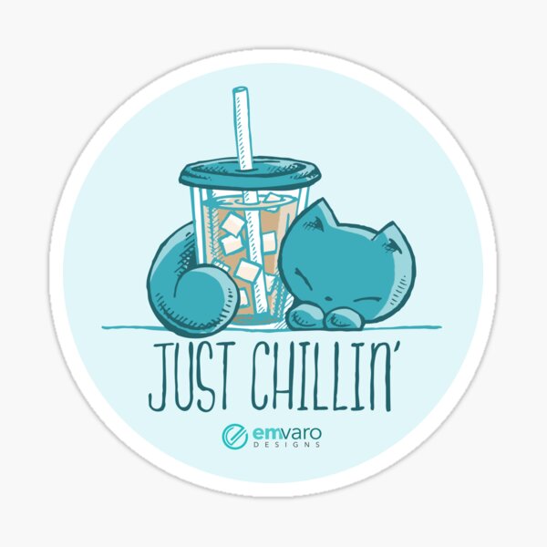 Skribbles: Just chillin' Sticker