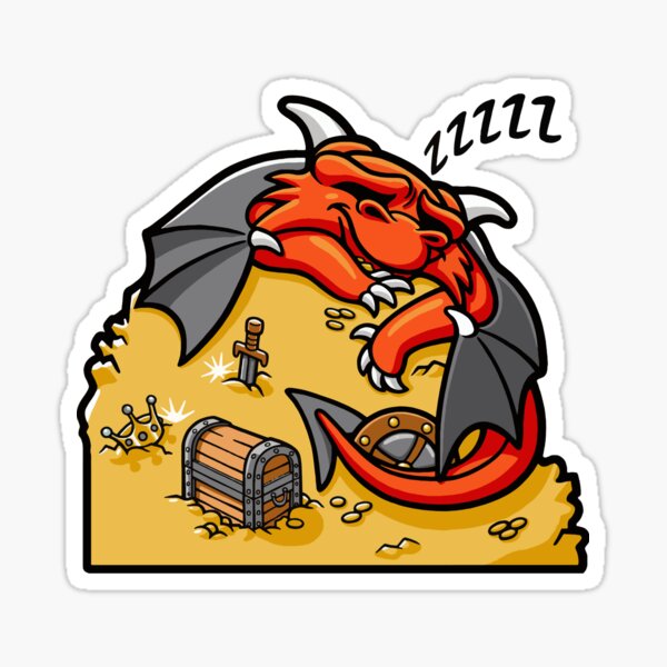 Sleeping Dragon Sticker