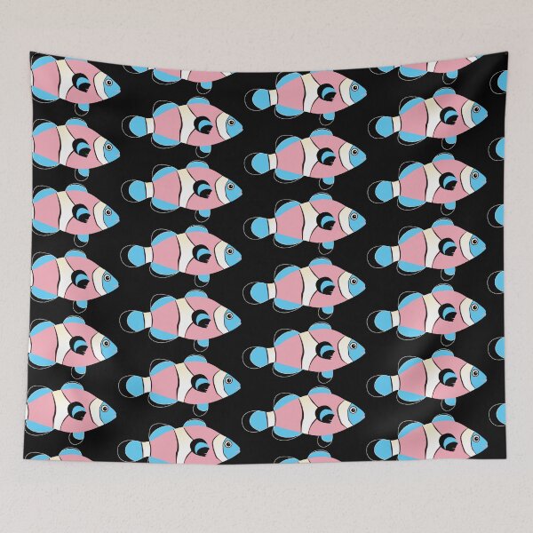 Item preview, Transgender Clownfish trans pride flag fish design designed and sold by bentsentiments.