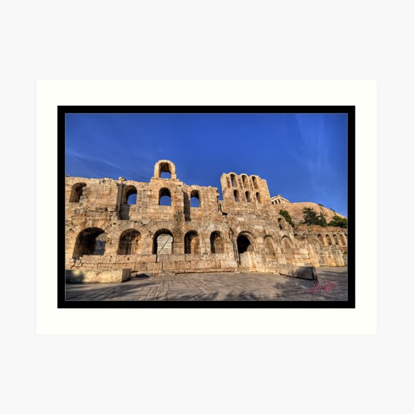Herod Atticus Odeon in Athens Greece Art Print