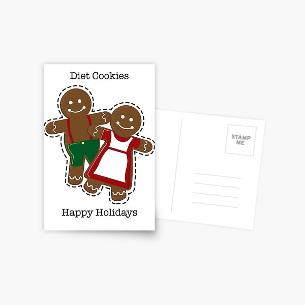 Diet Cookies Holiday Card Postcard