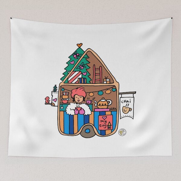 Item preview, Tiny house cabin xmas designed and sold by mellowdays.