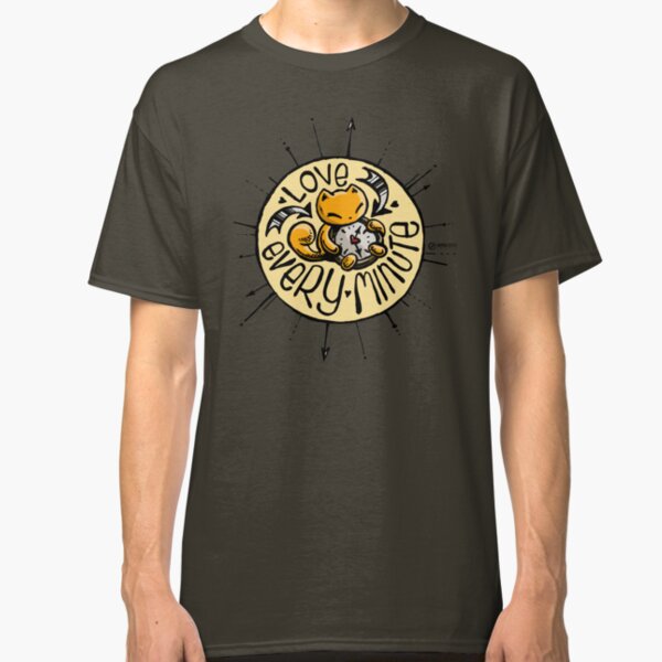 Skribbles: Love every minute (tan) Classic T-Shirt