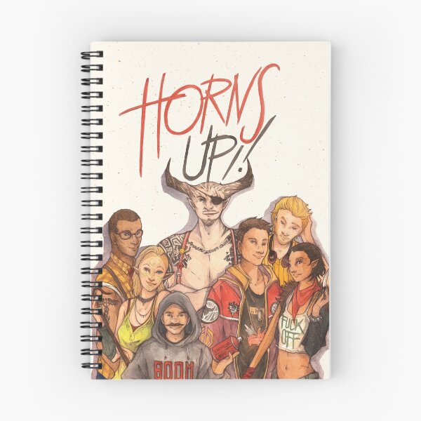 Aperçu de l'œuvre Horns Up! créée et vendue par watercolorteas.