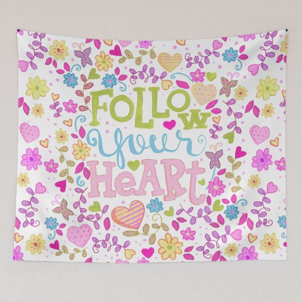 Item preview, Follow Your Heart - Pink designed and sold by jwillustrations.
