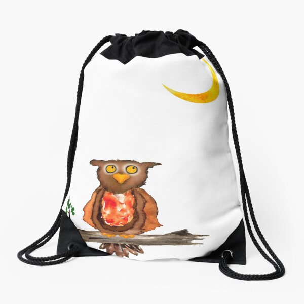 hello moon Drawstring Bag