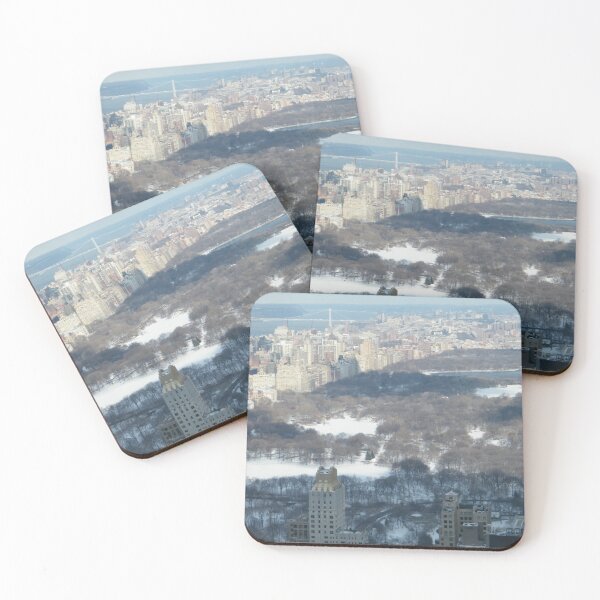 Item preview, Central Park, Snow View, Aerial View, New York City designed and sold by lenspiro.