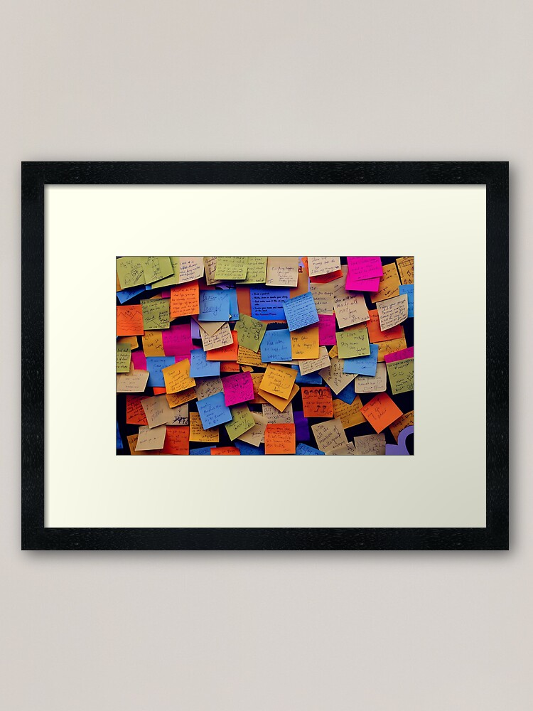 Described sticky notes Greeting Card for Sale by Dator