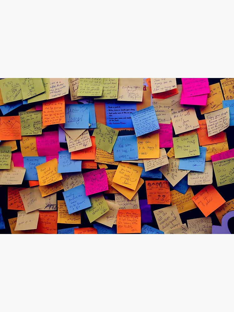 Described sticky notes Greeting Card for Sale by Dator