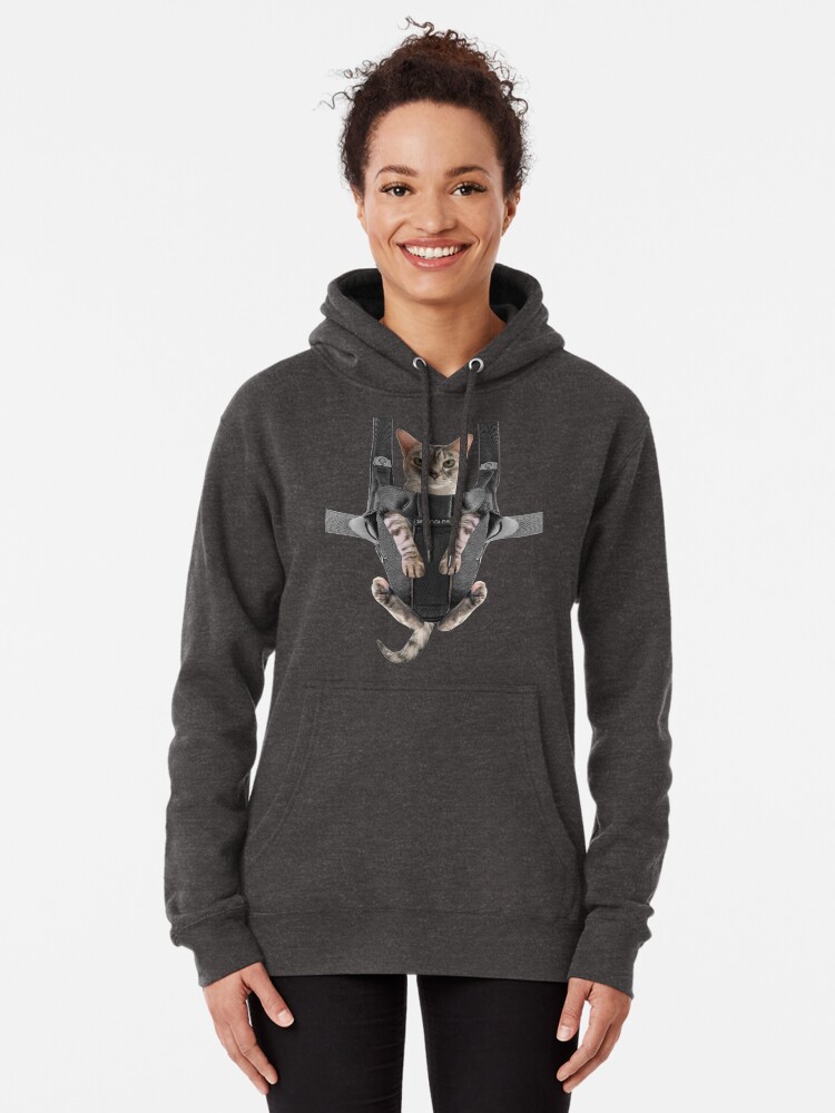 Cat carrier sales hoodie with zipper