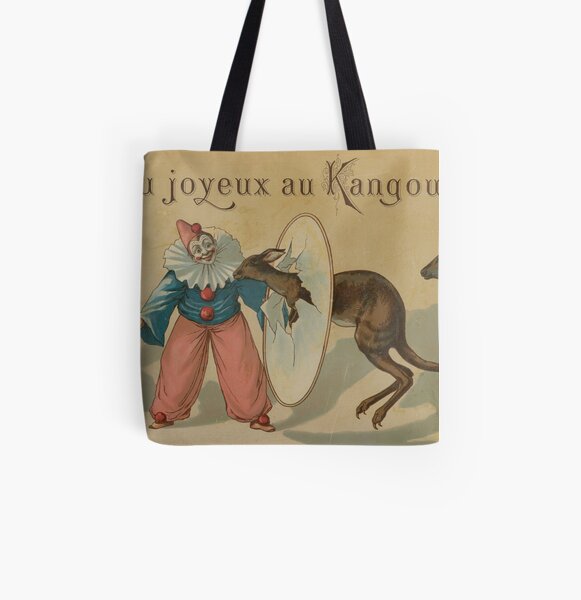 Jeu joyeux au kangourou, circa 1880 All Over Print Tote Bag