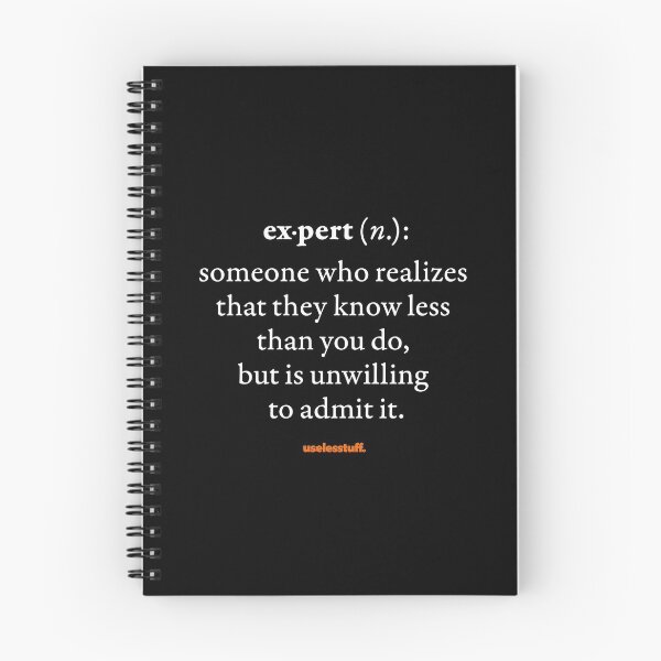 Item preview, 16275-02-BDK – Uselesstuff® Dictionary – Expert – Less (White) designed and sold by Uselesstuff.