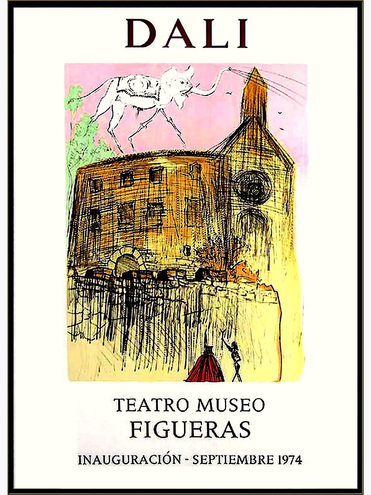 Vintage 1974 Teatro Museo Figueras Advertising Print