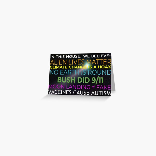 Conspiracy Theories Matter Greeting Card