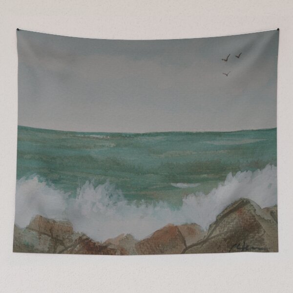 Item preview, Green Crashing Waves WC160607p-15 designed and sold by CSteenArt.