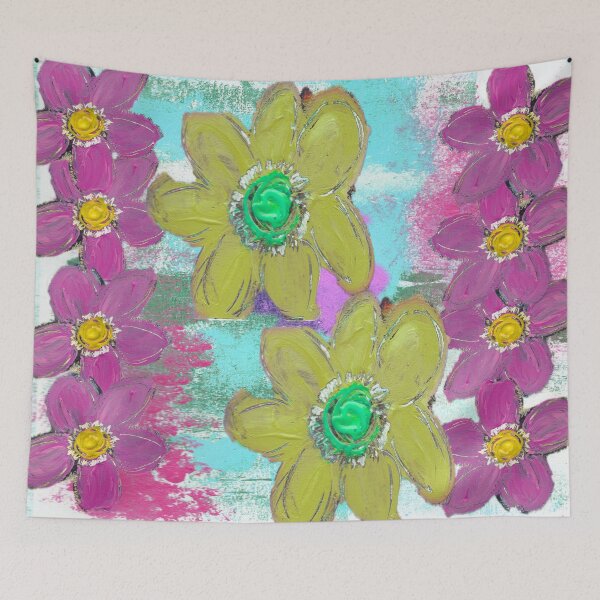 Item preview, FLORAL MASHUP designed and sold by KATHLEEN TENNANT ART.