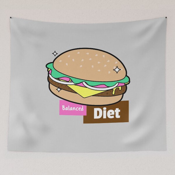 Item preview, Balanced Diet Burger designed and sold by evlar.