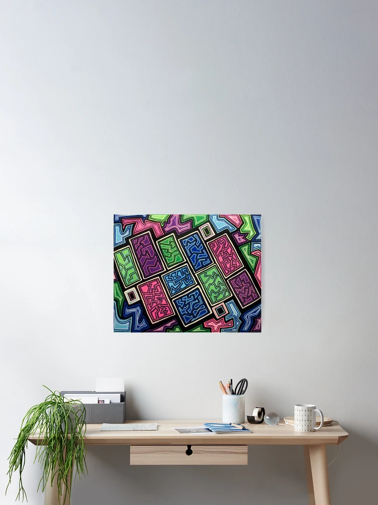 Imagen 2 de 3, Póster con la obra Rectangular, diseñada y vendida por Libmandy.