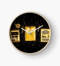 Desk notes golden Gold Uhr