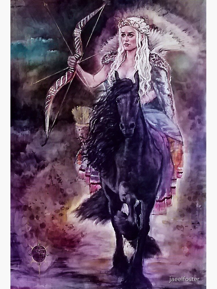 Art & Collectibles Acrylic Painting Wall Art of Warrior with horse
