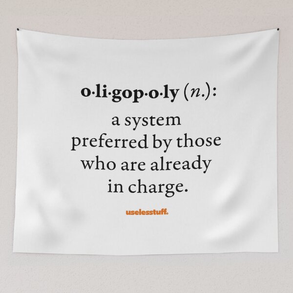 Item preview, 16277-01-BLT - Diccionario Uselesstuff® - Oligopolio - Poder (Negro) designed and sold by Uselesstuff.
