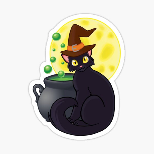 Cat's-a-brewin' Sticker
