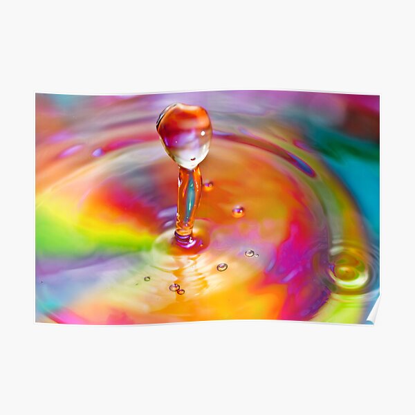Drop of a rainbow Poster