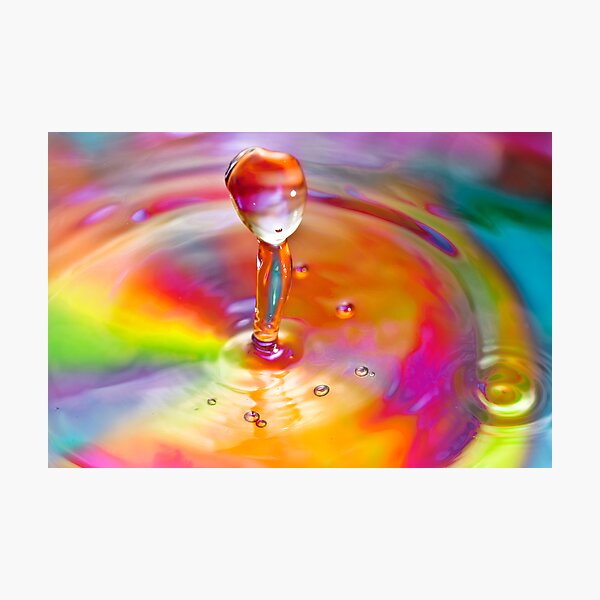 Drop of a rainbow Photographic Print