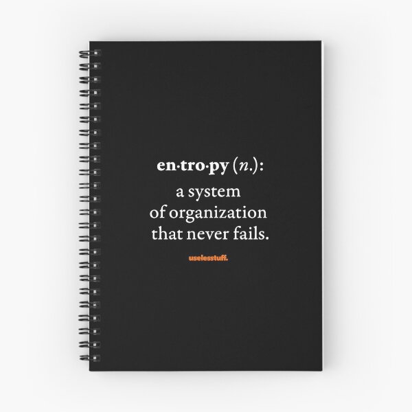 Item preview, 16278-01-BDK - Diccionario Uselesstuff® - Entropía - Organizado (Blanco) designed and sold by Uselesstuff.