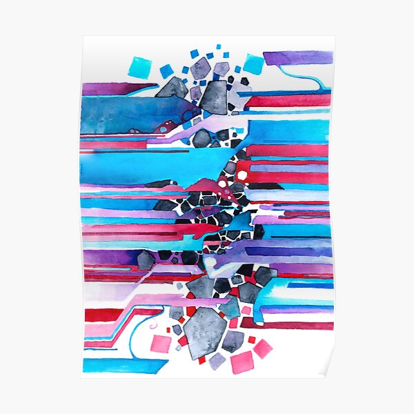 Everything Has An Edge - Watercolor Painting Poster
