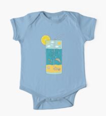 Body de manga corta para bebé bebida de verano