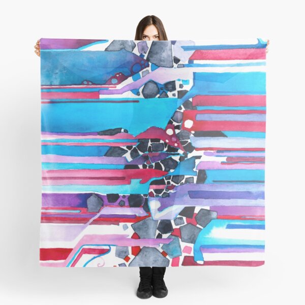 Everything Has An Edge - Watercolor Painting Scarf