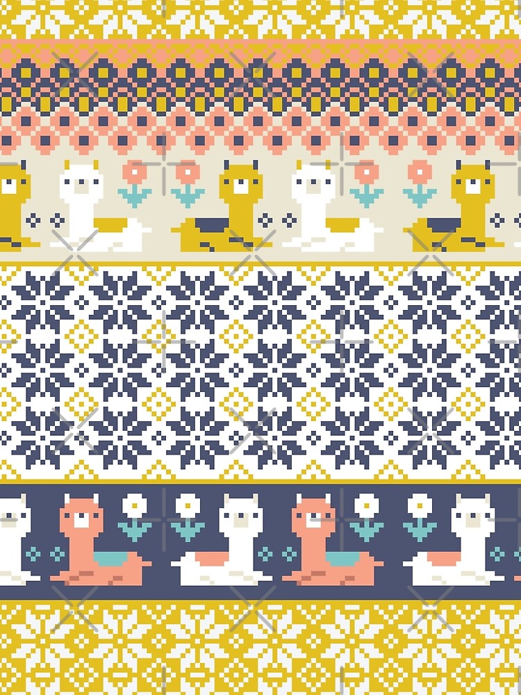 Alpaca Christmas Sweater Pattern by Miri-Noristudio