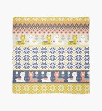 Alpaka Christmas Sweater Muster Tuch