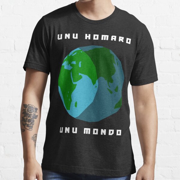 Unu Homaro, Unu Mondo - One Humanity, One World in Esperanto Essential T-Shirt