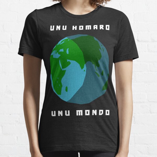 Unu Homaro, Unu Mondo - One Humanity, One World in Esperanto Essential T-Shirt
