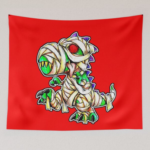 Item preview, Cute Mummified Trex Halloween. designed and sold by BeanieDraws.