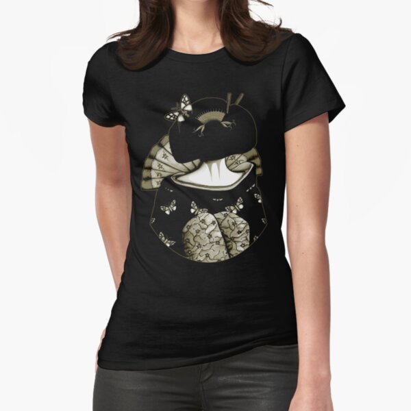 Geisha Girl antique Fitted T-Shirt