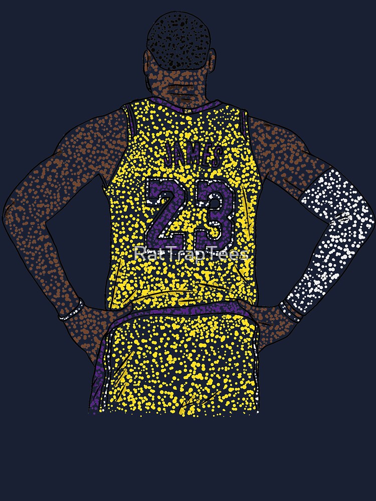 LeBron James Dot Art Kids T-Shirt for Sale by RatTrapTees