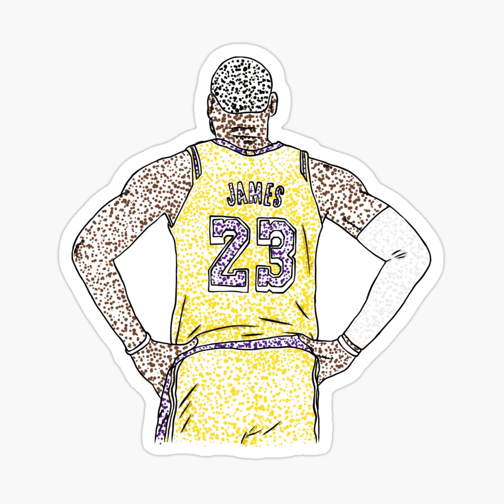 LeBron James Dot Art Kids T-Shirt for Sale by RatTrapTees