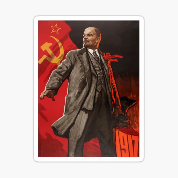 Artikel-Vorschau von Vladimir Lenin Vintage Propaganda Poster, designt und verkauft von monsterplanet.
