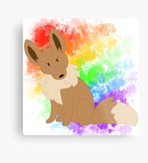 Rainbow eevee Metal Print