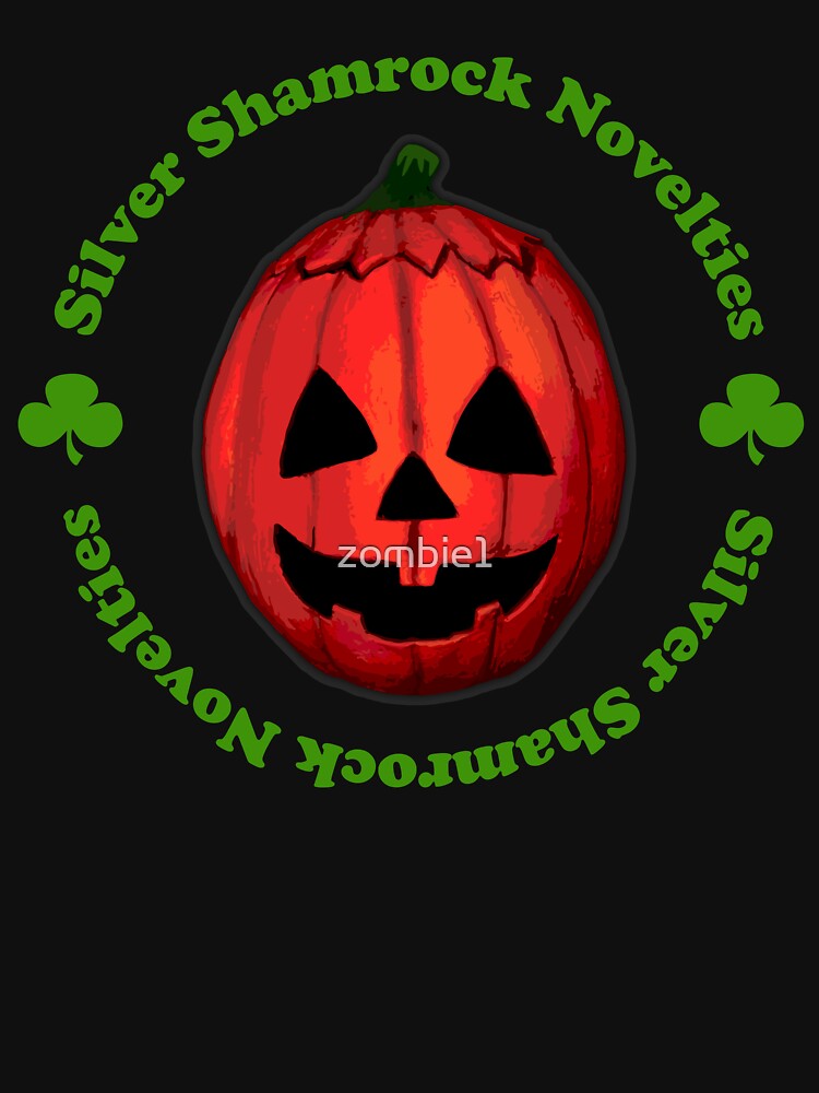 "Silver Shamrock Pumpkin mask" Tshirt for Sale by zombie1 Redbubble