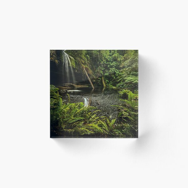 Lower Kalimna falls waterfalls Acrylic Block