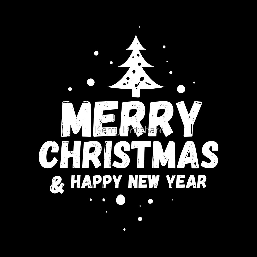 "Merry Christmas and happy new year " by WordFandom | Redbubble