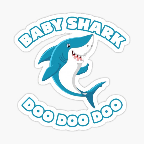 BABY SHARK FAMILY DooDooDoo wall stickers 39 decals Mom Dad fish Pinkfong ocean