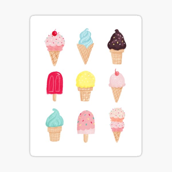 Sweet Ice Cream Treats Sticker
