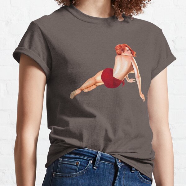 Vintage Pin up Girl Classic T-Shirt