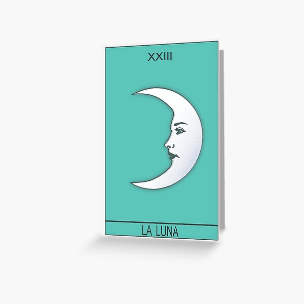 DER MOND Grußkarte